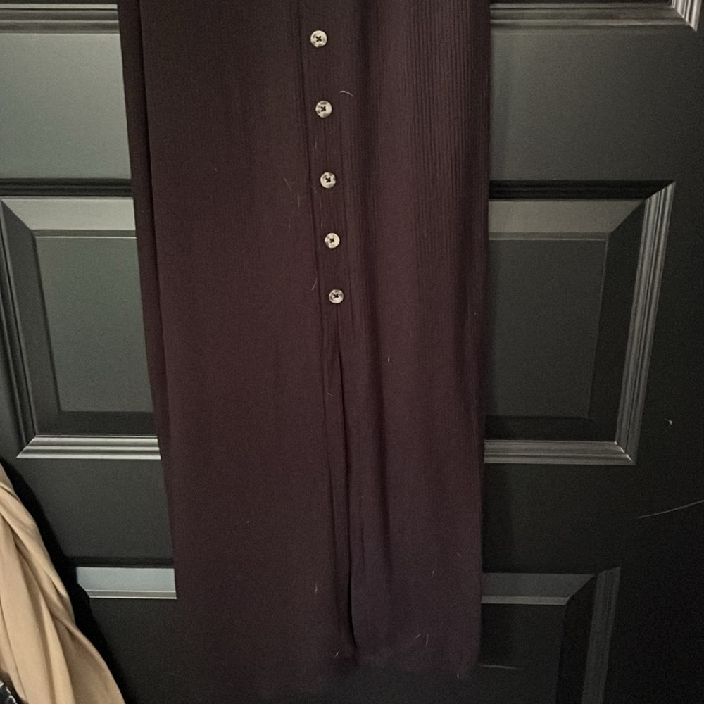 MUDD Button Up Ribbed MIDI Dress - Picture 3 of 5